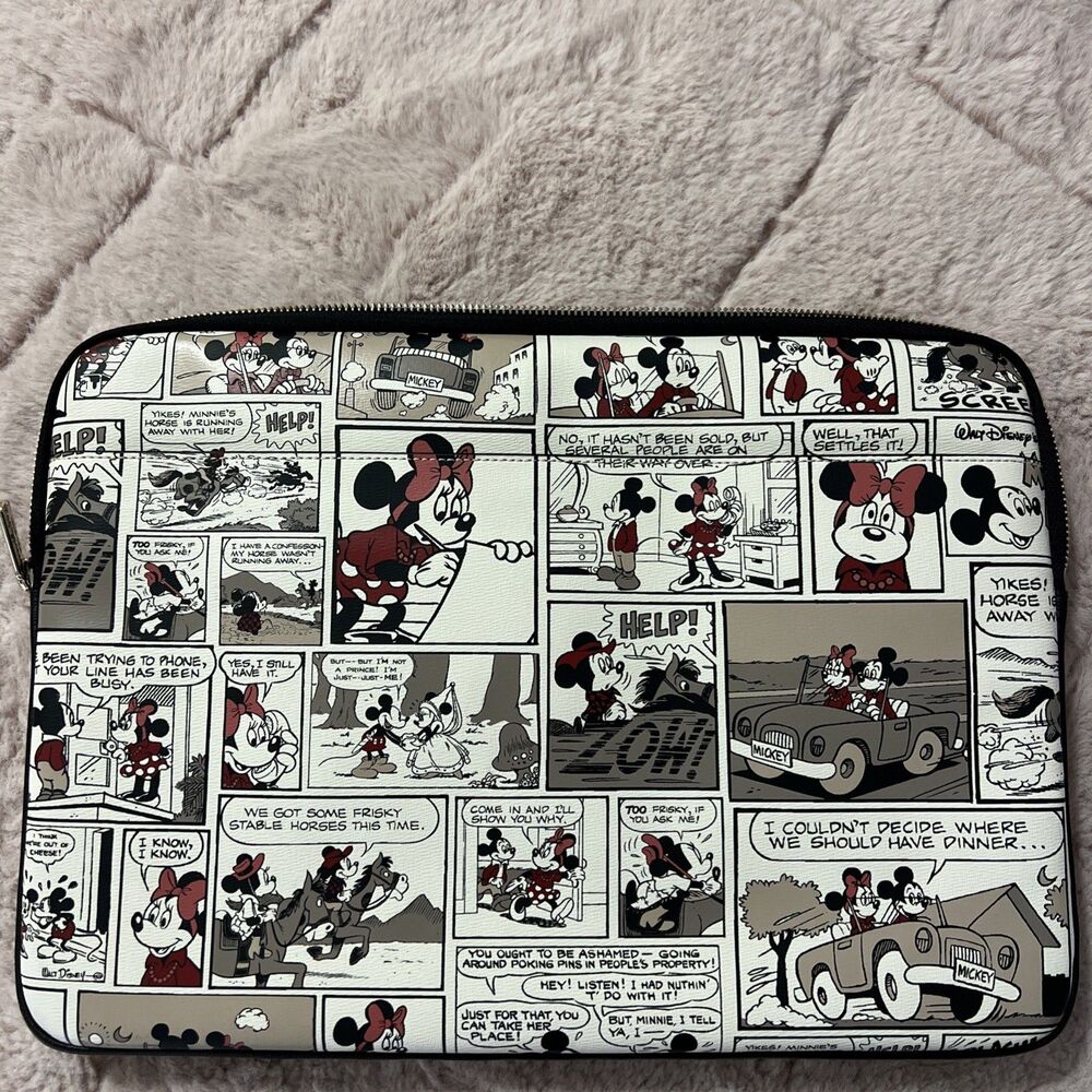 Kate Spade x Disney Minnie Mouse Comic Strip Universal 15 Inch Laptop Sleeve - Picture 3 of 5